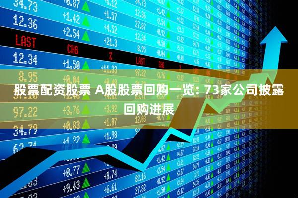 股票配资股票 A股股票回购一览: 73家公司披露回购进展