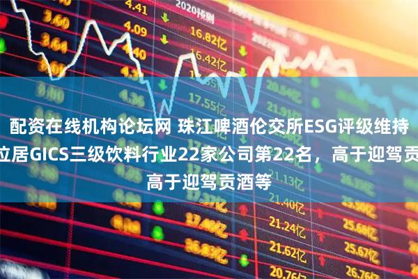 配资在线机构论坛网 珠江啤酒伦交所ESG评级维持D，位居GICS三级饮料行业22家公司第22名，高于迎驾贡酒等